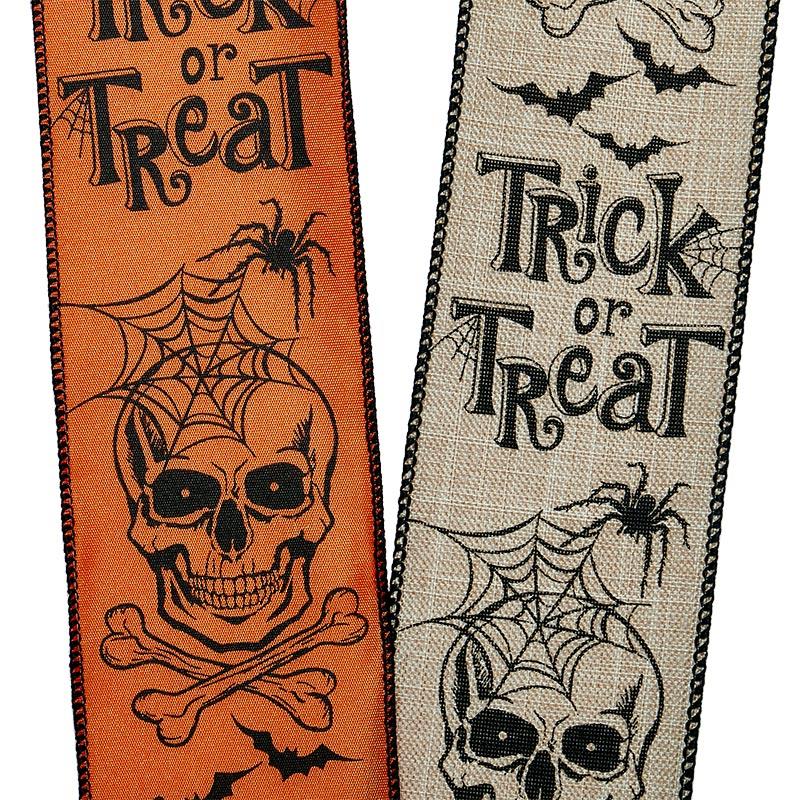 Trick or Treat Wired Ribbon (2-1/2" X 10YD)