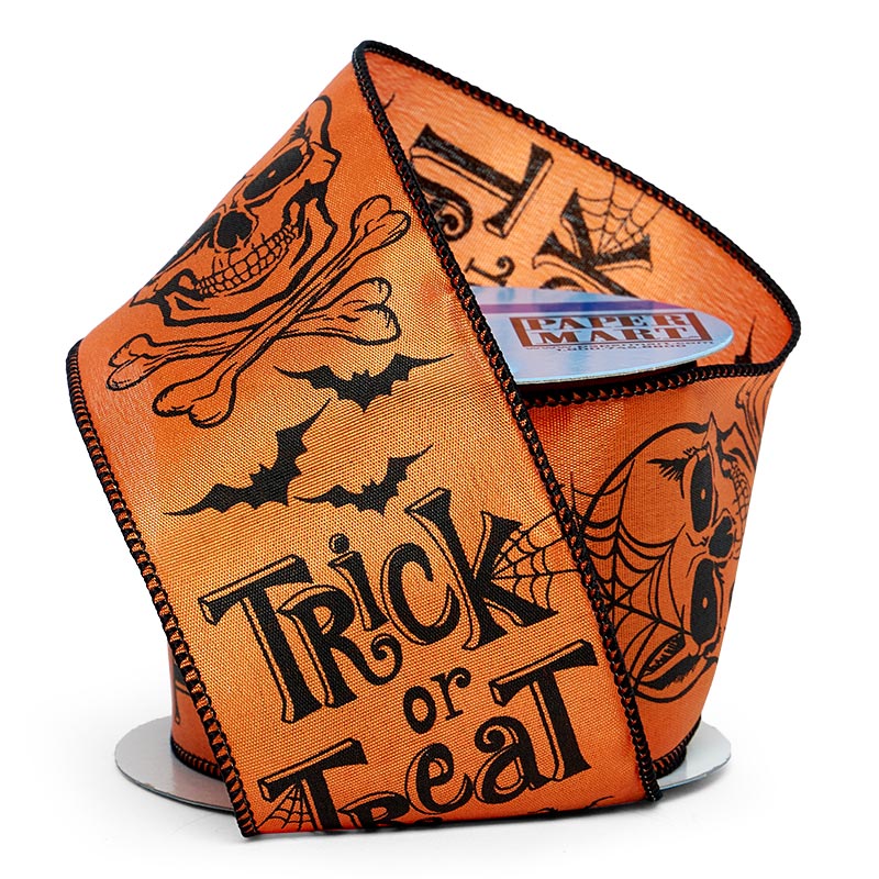 Trick or Treat Wired Ribbon (2-1/2" X 10YD)