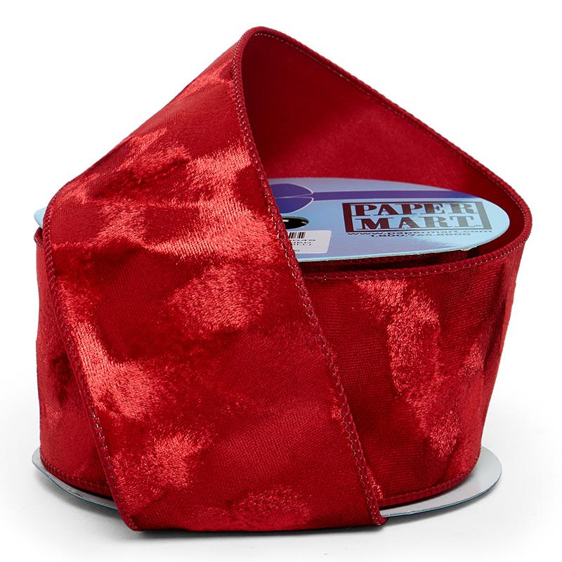 Brushed Velvet Wired Ribbon (2-1/2" X 10YD)
