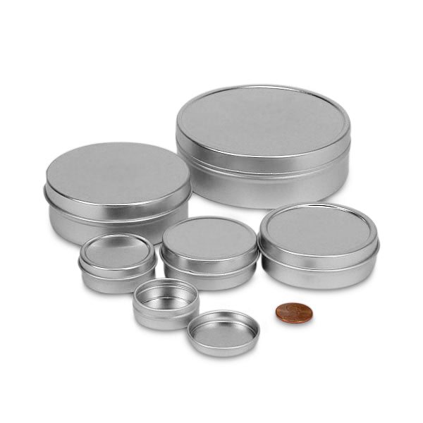 Shallow Round Tin Cans