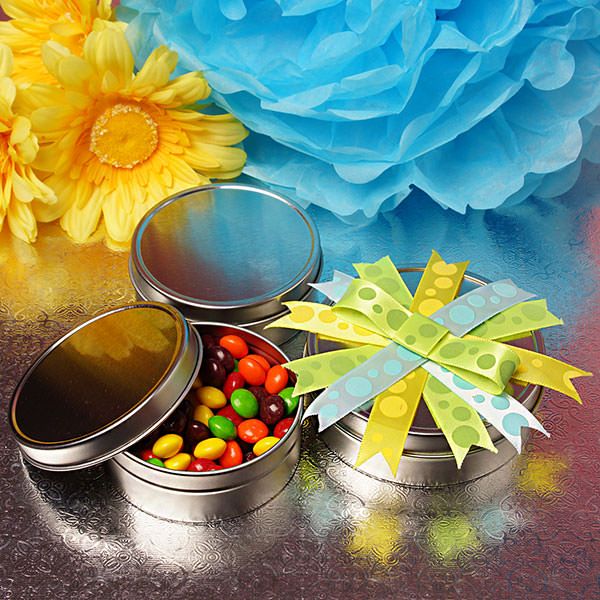 Shallow Round Tin Cans