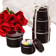 Black Deep Round Tin Cans