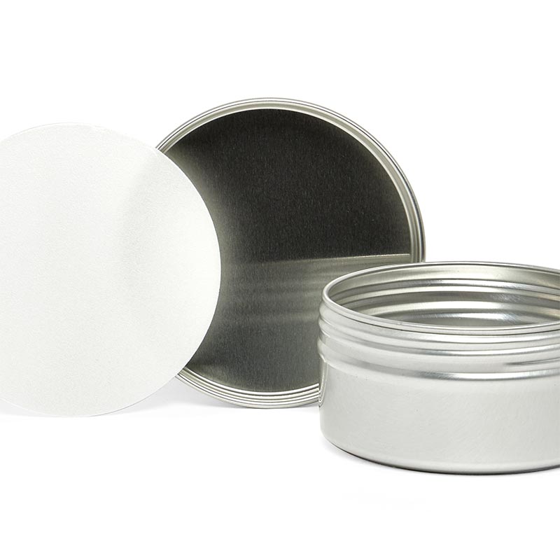 Aluminum Screw Top Tin Can with P.E. Cushion (288/Pack)