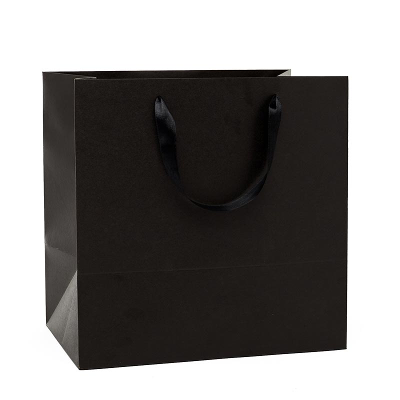 Kraft Euro Totes Satin Ribbon Handles