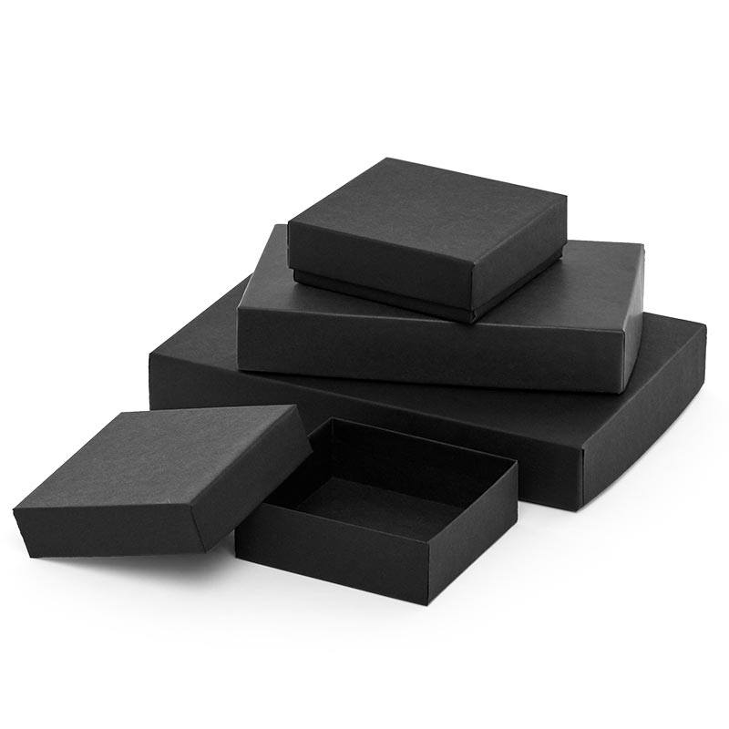Matte Black Rigid Candy Boxes (100/Pack)