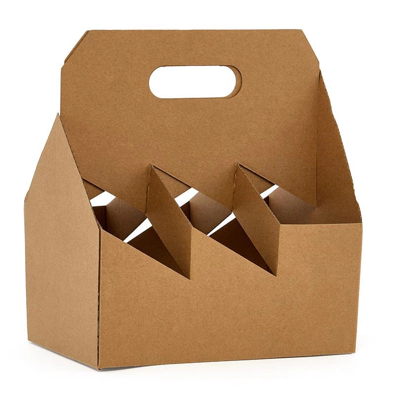 6-Bottle Corrugated Wine Carrier (25/Pack)