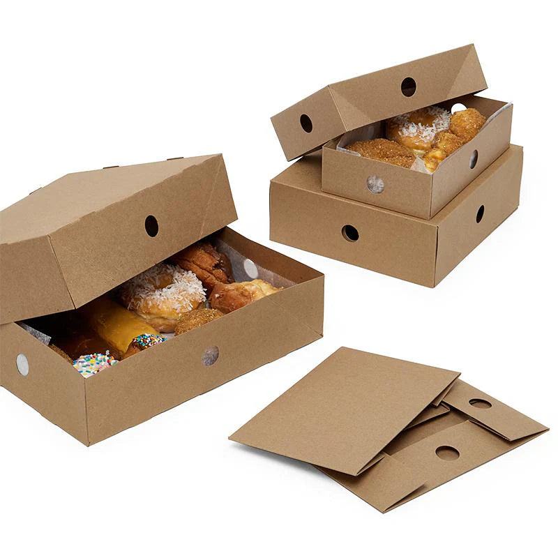 Kraft Two Piece Donut Boxes (125/Pack)