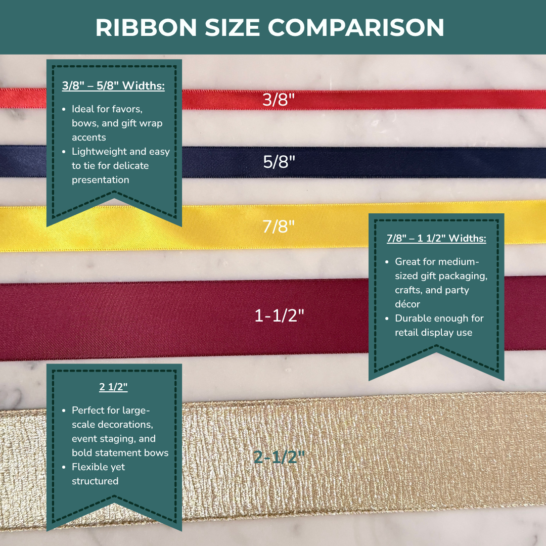 Solid Color Premium Fabric Satin Ribbon