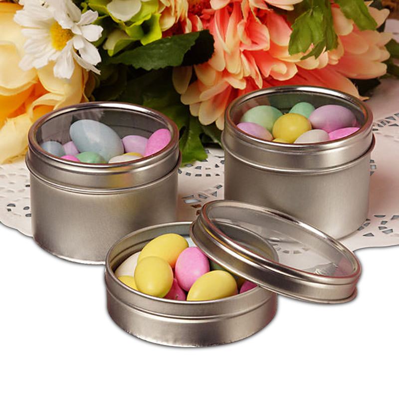 Shallow Round Tin Cans