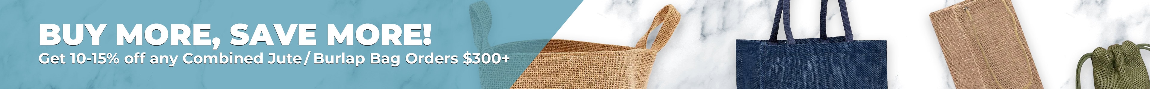 Burlap & Jute Bags: Small Wholesale Burlap Gift Bags | Paper Mart